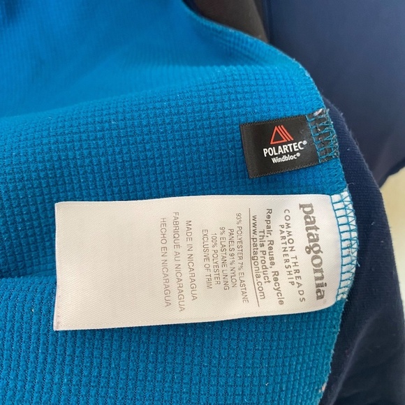 Patagonia Adze Hybrid Jacket zip up blue thermal Mens size Small - Picture 6 of 10